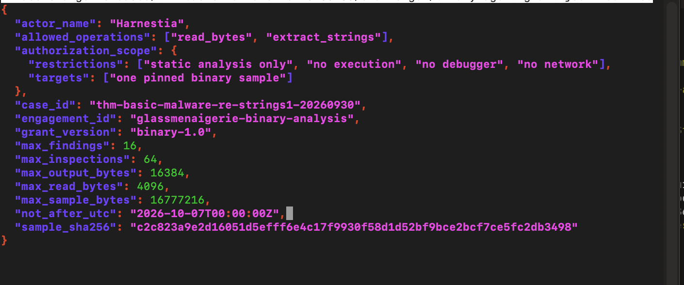 Challenge 1 grant configuration with bounded operations and an expiration time
