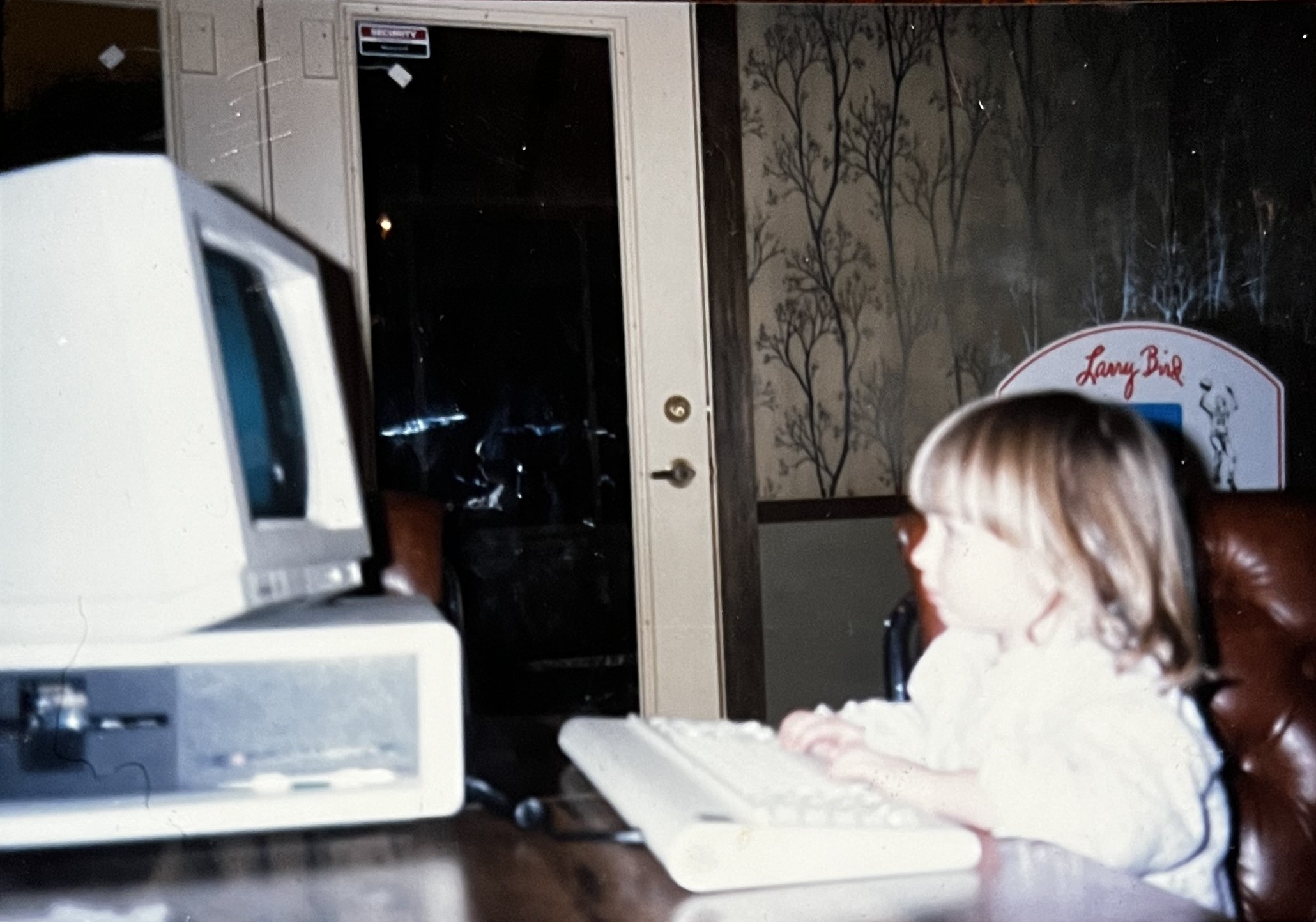 Learning DOS commands at age 2